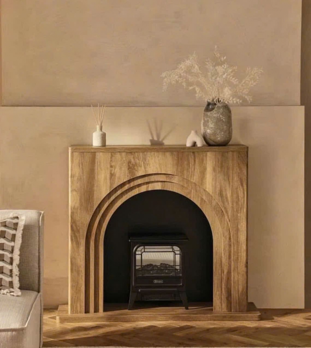 Khung lò sưởi ghép gỗ