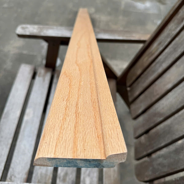 Len chân tường gỗ Phào Sồi trắng bản từ 5- 8,5cm