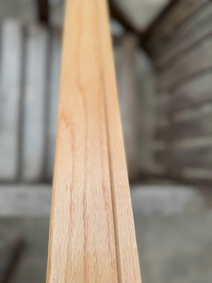 Len chân tường gỗ Phào Sồi trắng bản từ 5- 8,5cm