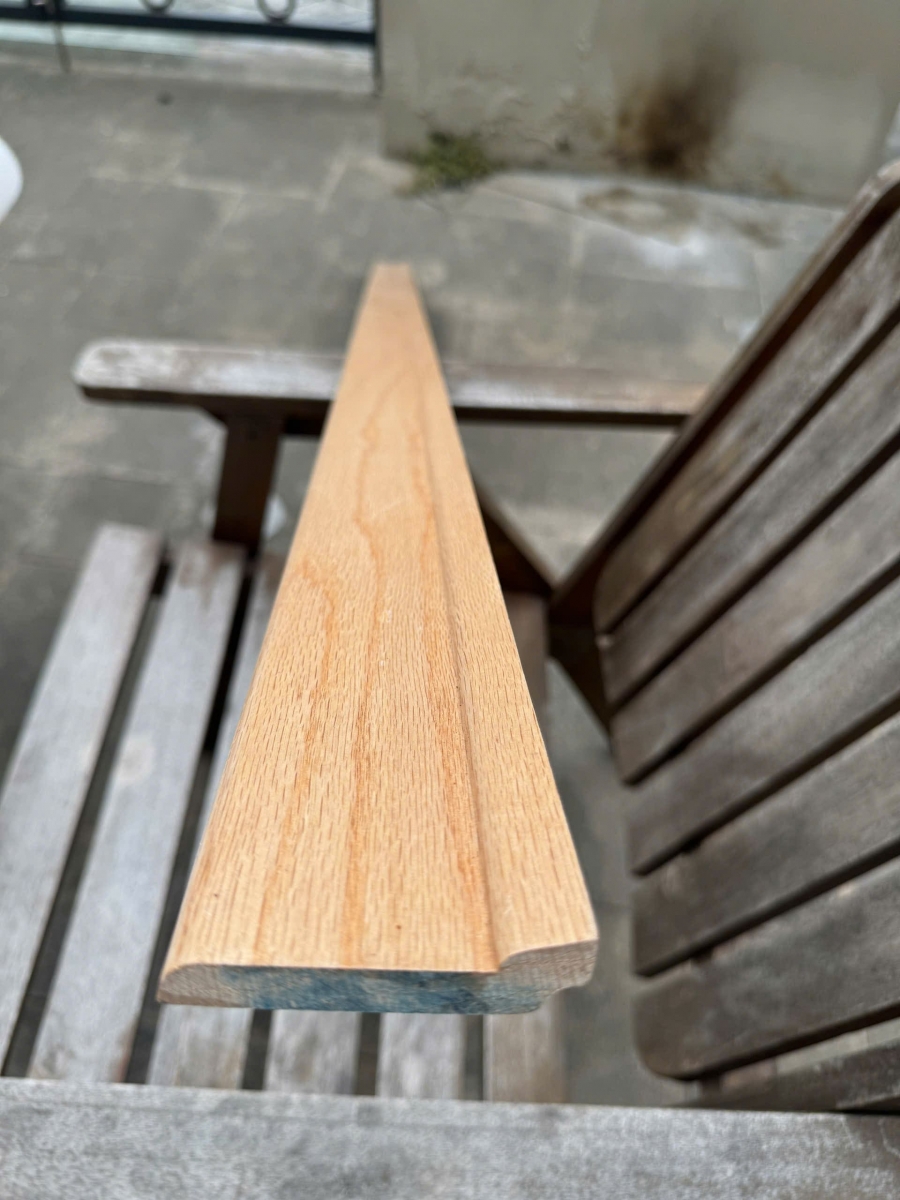 Len chân tường gỗ Teak